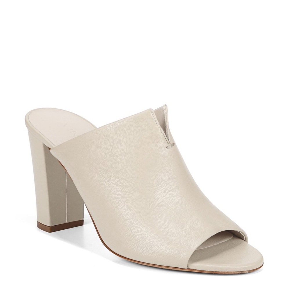 VINCE Hollis Notch Sandal (Flax Leather) - size 7.5 w/ box + garment bag
